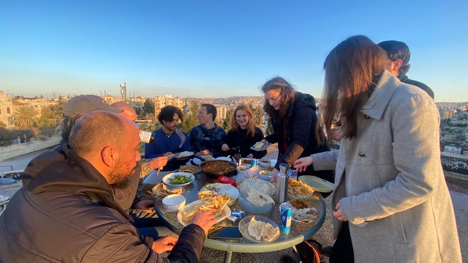 Food on rooftop
